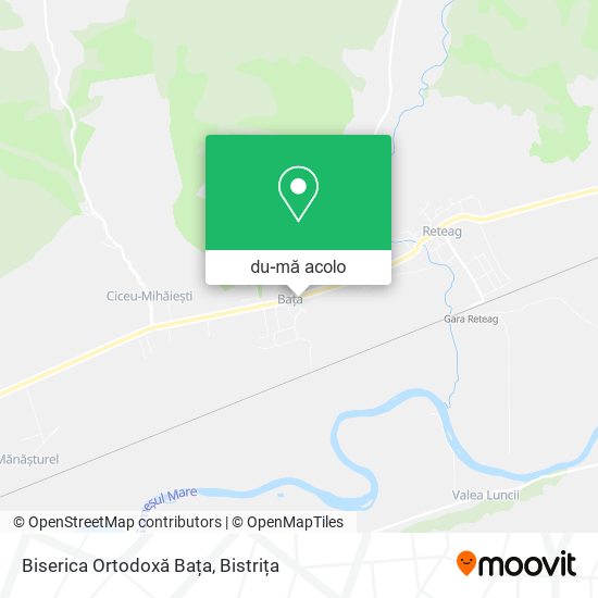 Hartă Biserica Ortodoxă Bața