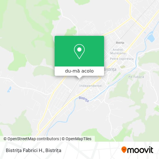 Hartă Bistriţa Fabrici H.