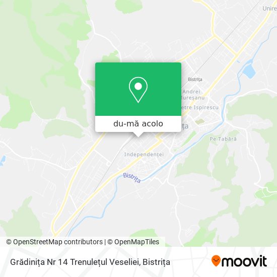 Hartă Grădinița Nr 14 Trenulețul Veseliei