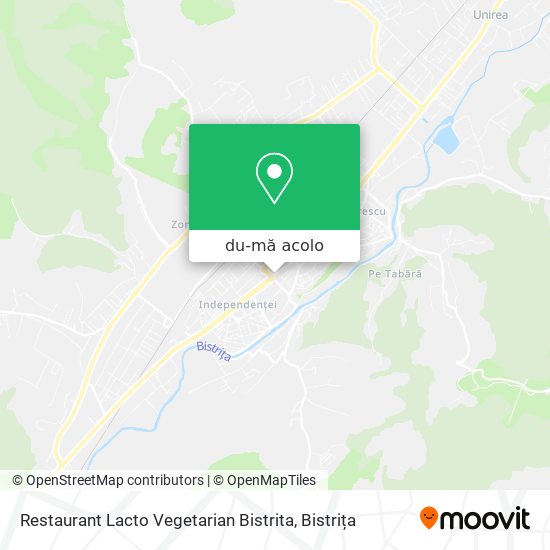 Hartă Restaurant Lacto Vegetarian Bistrita