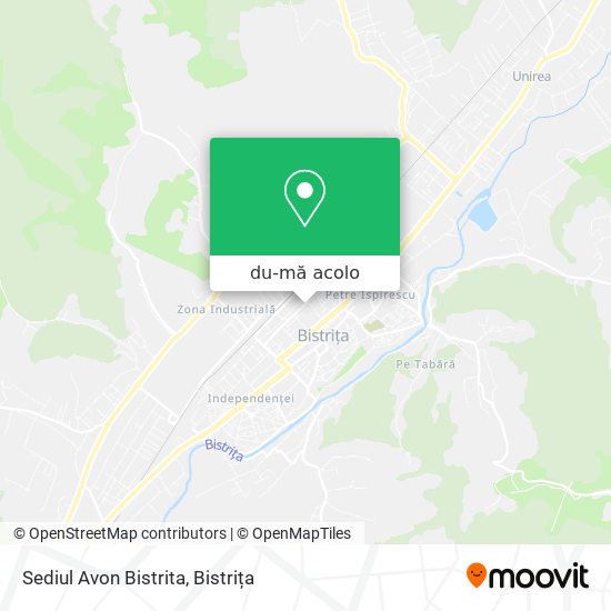 Hartă Sediul Avon Bistrita