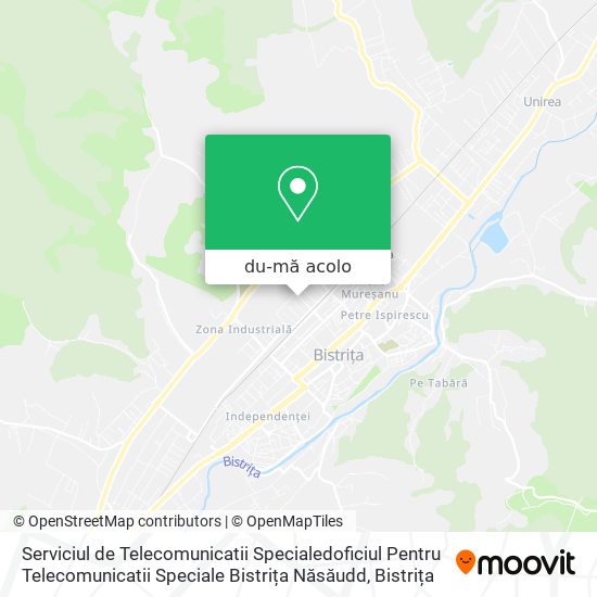 Hartă Serviciul de Telecomunicatii Specialedoficiul Pentru Telecomunicatii Speciale Bistrița Năsăudd