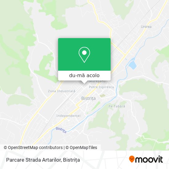 Hartă Parcare Strada Artarilor