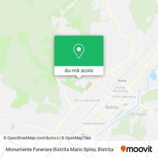 Hartă Monumente Funerare Bistrita Marin Spînu