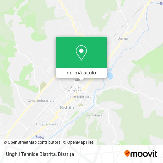 Hartă Unghii Tehnice Bistrita