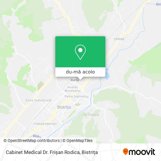 Hartă Cabinet Medical Dr. Frișan Rodica