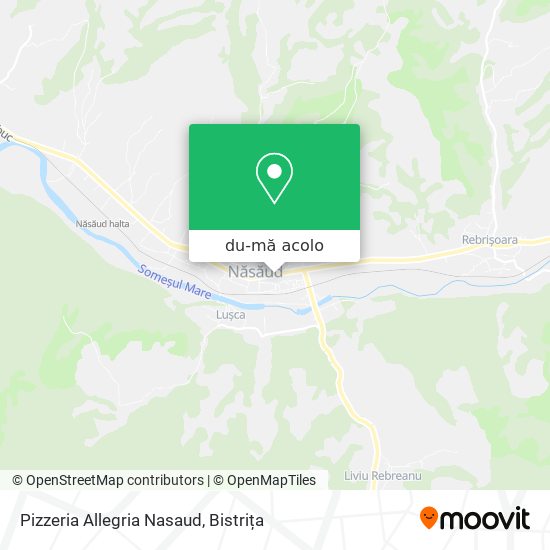 Hartă Pizzeria Allegria Nasaud