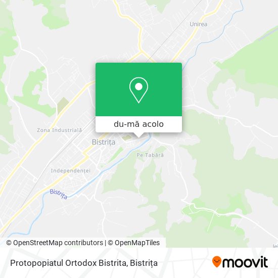 Hartă Protopopiatul Ortodox Bistrita