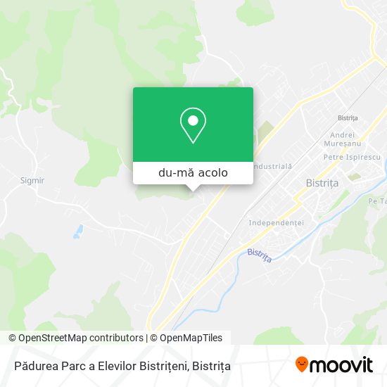 Hartă Pădurea Parc a Elevilor Bistrițeni