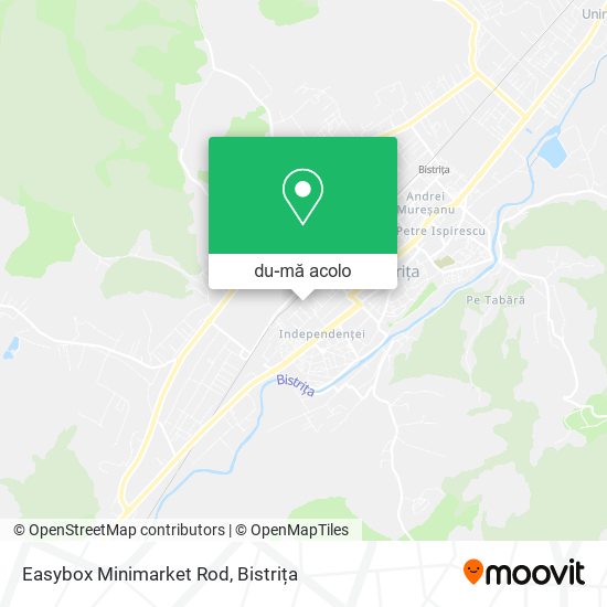 Hartă Easybox Minimarket Rod