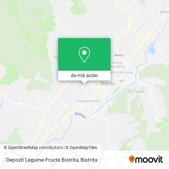Hartă Depozit Legume-Fructe Bistrita