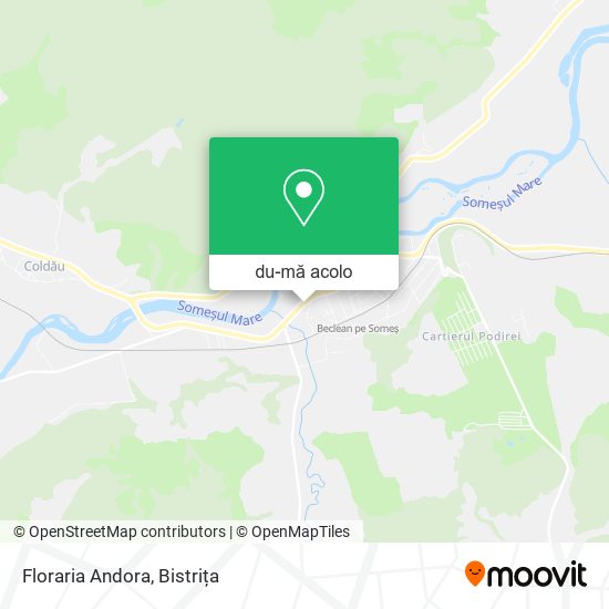 Hartă Floraria Andora