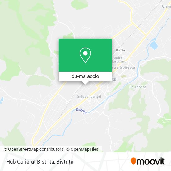 Hartă Hub Curierat Bistrita