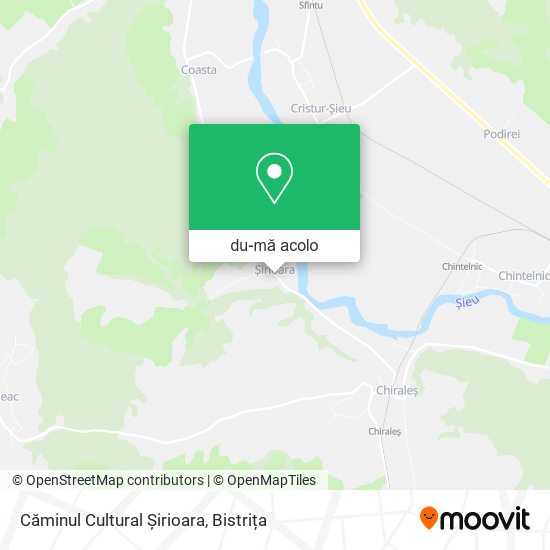 Hartă Căminul Cultural Șirioara