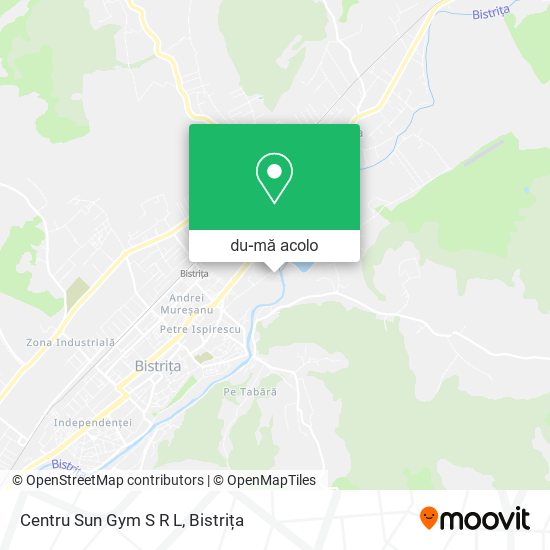 Hartă Centru Sun Gym S R L