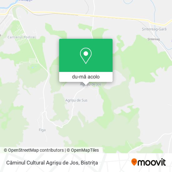 Hartă Căminul Cultural Agrișu de Jos