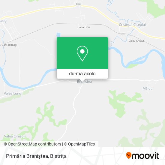 Hartă Primăria Braniștea
