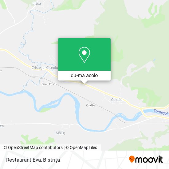 Hartă Restaurant Eva