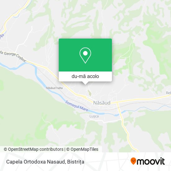 Hartă Capela Ortodoxa Nasaud