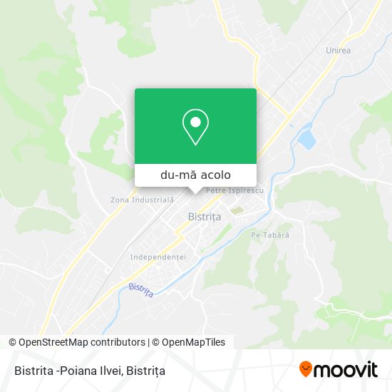 Hartă Bistrita -Poiana Ilvei
