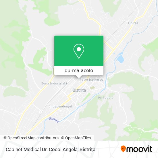 Hartă Cabinet Medical Dr. Cocoi Angela