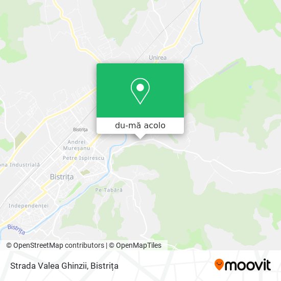 Hartă Strada Valea Ghinzii