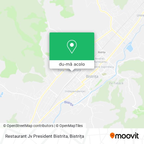 Hartă Restaurant Jv President Bistrita