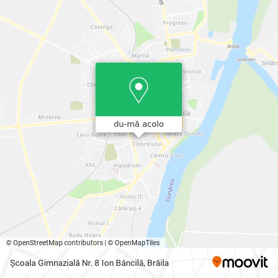Hartă Școala Gimnazială Nr. 8 Ion Bâncilă