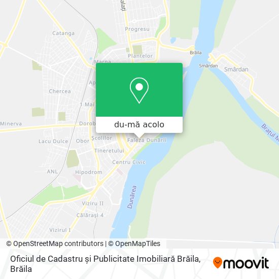 Hartă Oficiul de Cadastru și Publicitate Imobiliară Brăila