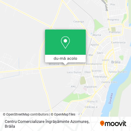 Hartă Centru Comercializare Îngrășăminte Azomureș