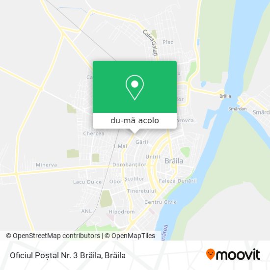 Hartă Oficiul Poștal Nr. 3 Brăila