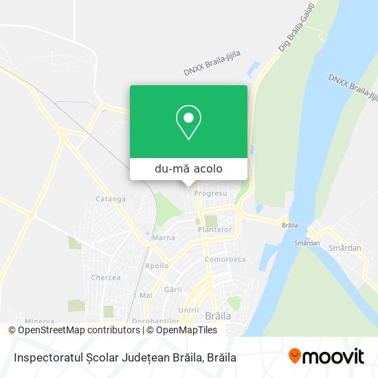 Hartă Inspectoratul Școlar Județean Brăila