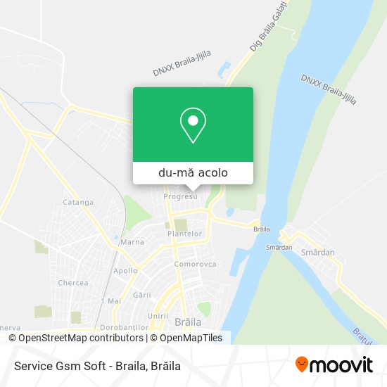 Hartă Service Gsm Soft - Braila