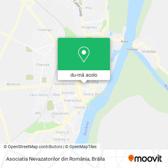 Hartă Asociatia Nevazatorilor din România