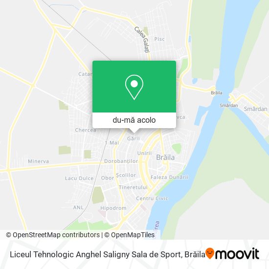 Hartă Liceul Tehnologic Anghel Saligny Sala de Sport