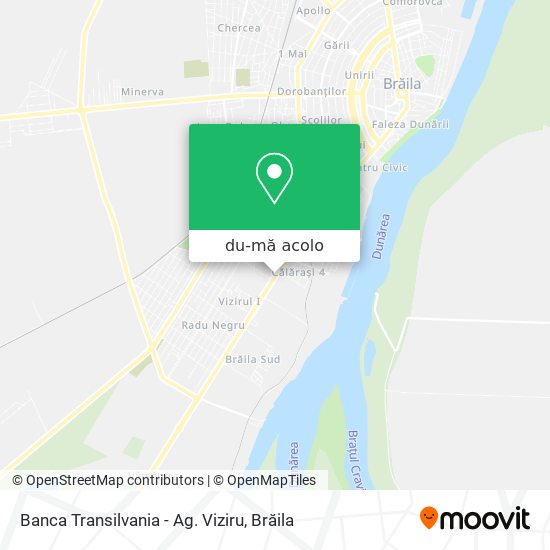 Hartă Banca Transilvania - Ag. Viziru