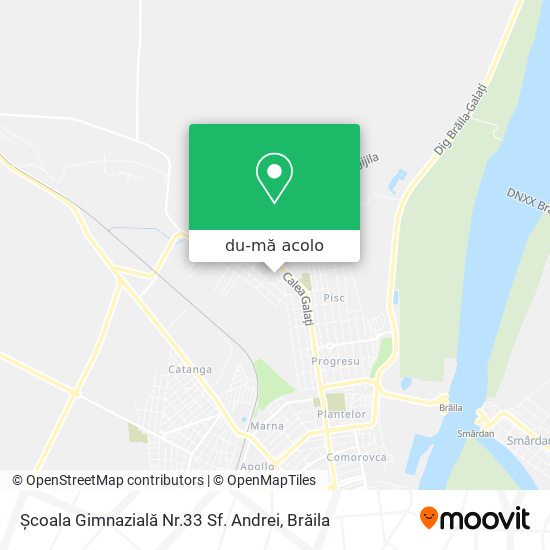 Hartă Școala Gimnazială Nr.33 Sf. Andrei
