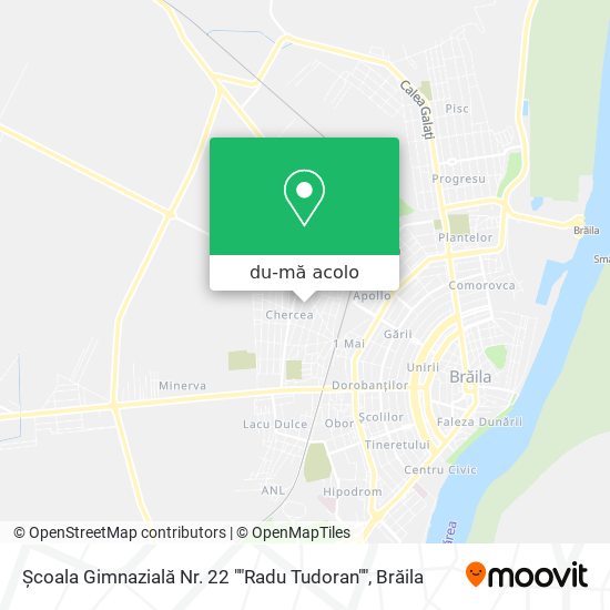 Hartă Școala Gimnazială Nr. 22 ""Radu Tudoran""