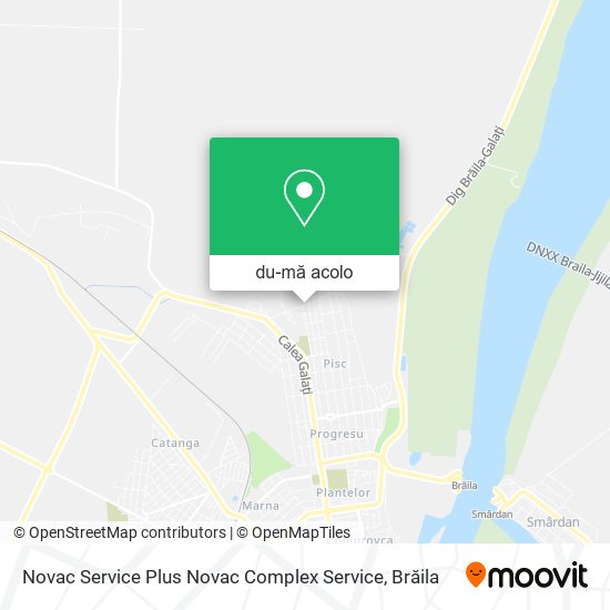 Hartă Novac Service Plus Novac Complex Service