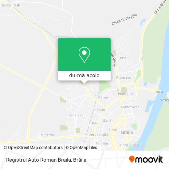 Hartă Registrul Auto Roman Braila