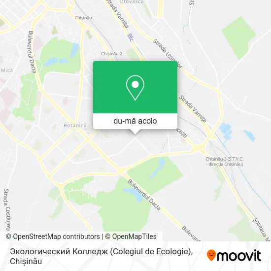 Hartă Экологический Колледж (Colegiul de Ecologie)