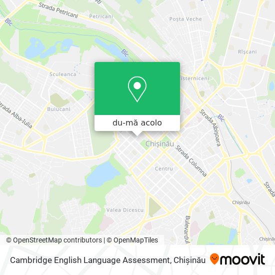 Hartă Cambridge English Language Assessment