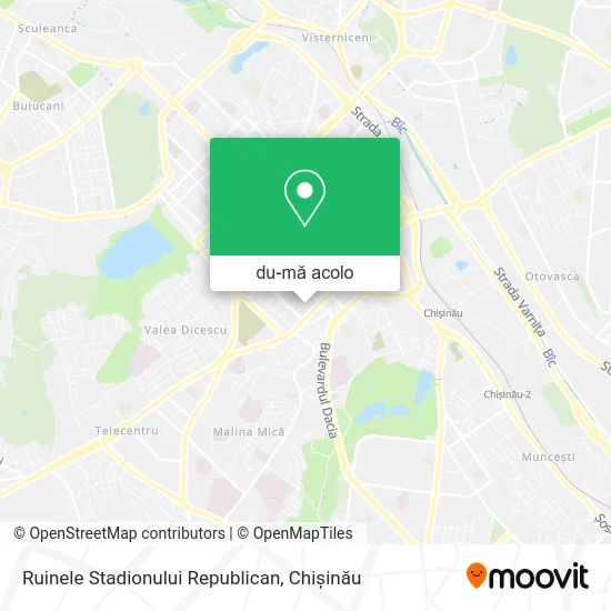 Hartă Ruinele Stadionului Republican