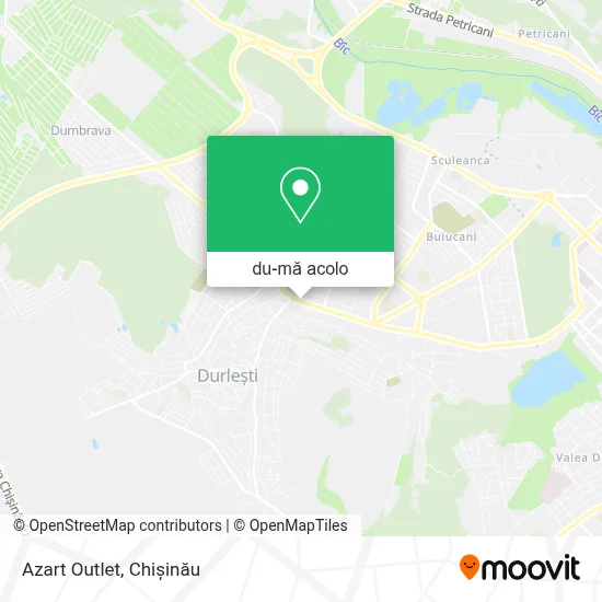 Hartă Azart Outlet