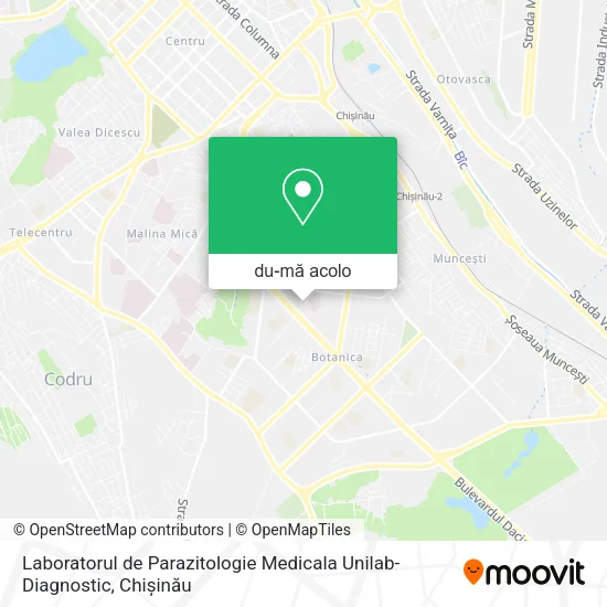 Hartă Laboratorul de Parazitologie Medicala Unilab-Diagnostic