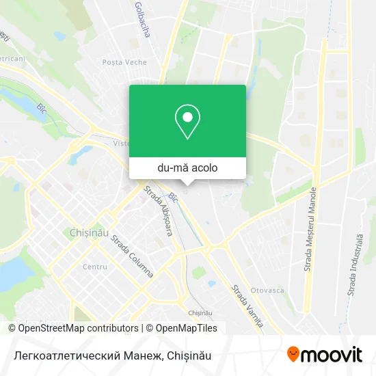 Hartă Легкоатлетический Манеж