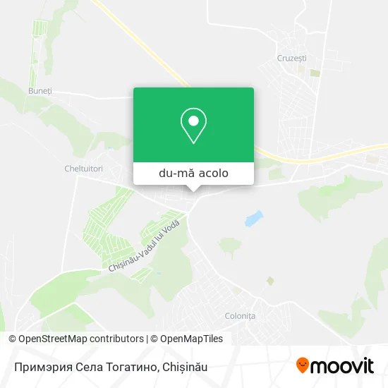 Hartă Примэрия Села Тогатино