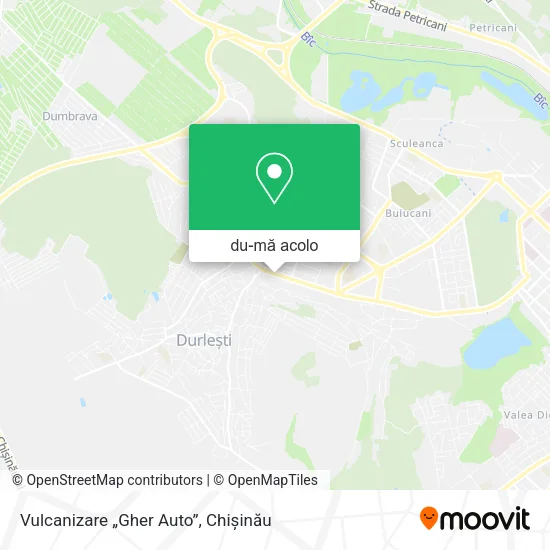 Hartă Vulcanizare „Gher Auto”