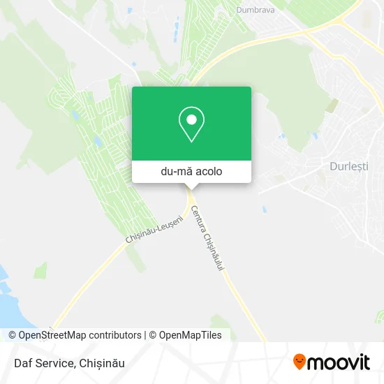 Hartă Daf Service
