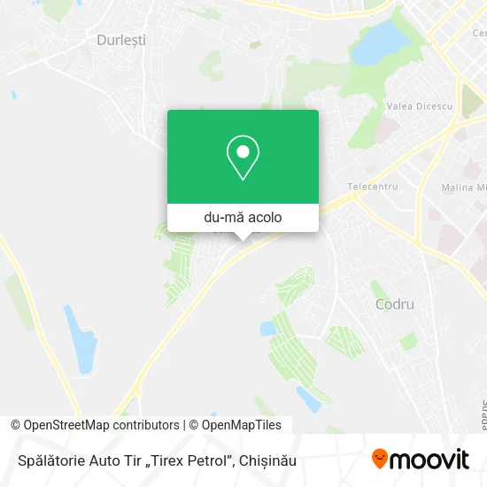 Hartă Spălătorie Auto Tir „Tirex Petrol”